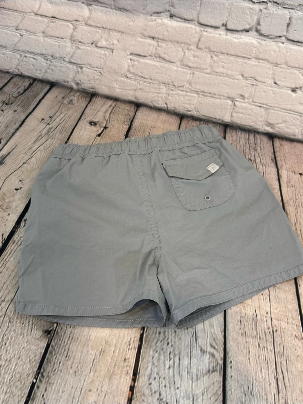 Barefoot Dreams Beach Gray Boy’s Swim Trunks